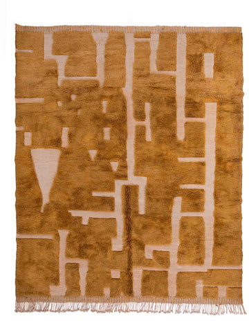 Berber Beni Mrirt Inlaid Lines Mel 013 Vloerkledenwinkel