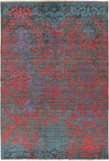 Laagpolig vloerkleed MOMO Rugs Damask AL-401A-9623D-HB-127-HB-93-HB98 Vloerkledenwinkel