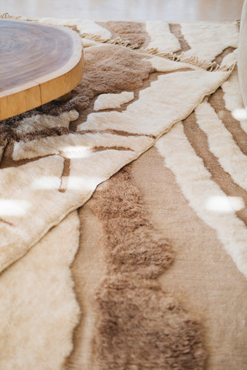 Vloerkleed MOMO Rugs Design Berber Mrirt Inlaid Lines Mel 015