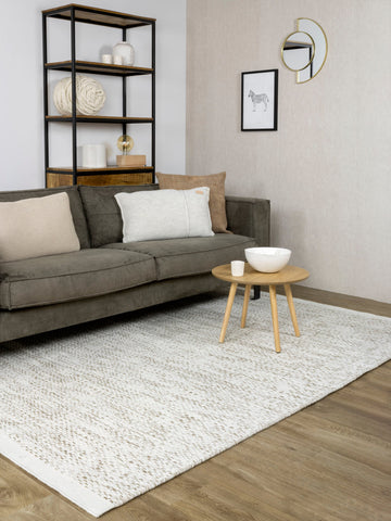 Vloerkleed MOMO Rugs Vaasa White Naturel