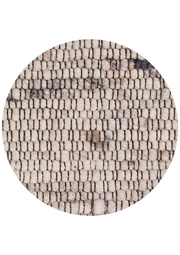 Rond vloerkleed De Munk Carpets Diamante 01