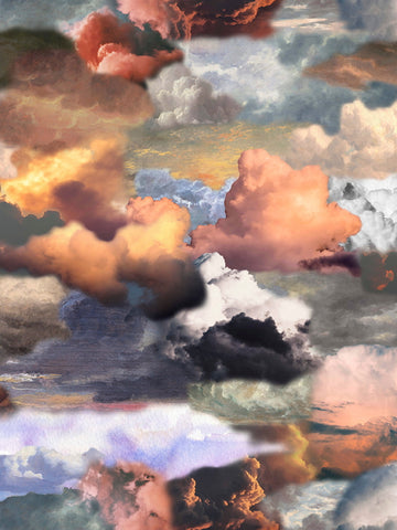 Laagpolig vloerkleed Moooi Carpets Walking on Clouds Dawn