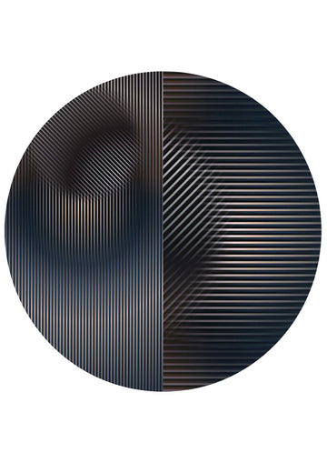 Laagpolig vloerkleed Moooi Carpets Trichroic Hoxton Round