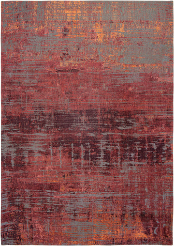 Laagpolig vloerkleed Louis de Poortere 9125 Atlantic Streaks Nassau Red