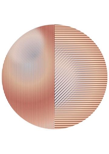 Laagpolig vloerkleed Moooi Carpets Trichroic Dalston Round
