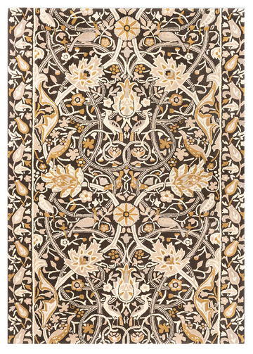 Vloerkleed Morris & Co Bullerswood Charcoal Mustard 127305