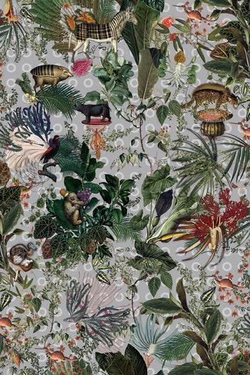 Laagpolig vloerkleed Moooi Carpets Menegerie of Extinct Animals Cloud