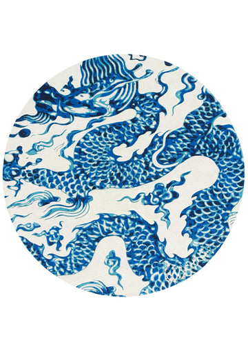 Vloerkleed GAN Blue China White