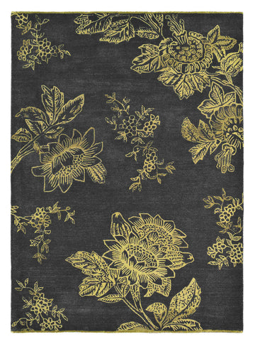 Laagpolig vloerkleed Wedgwood Tonquin Charcoal 37005