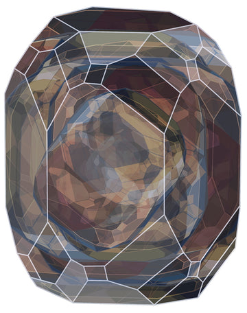 Laagpolig vloerkleed Moooi Carpets Crystal Brown