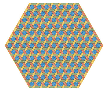 Laagpolig vloerkleed Moooi Carpets Hexagon Multi