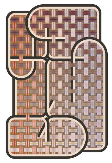 Laagpolig vloerkleed Moooi Carpets Tangle Medan