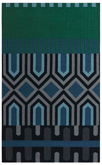 Vloerkleed GAN Ndebele Green