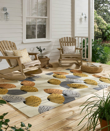Sanderson Dandillion Clocks-Ochre/Silver outdoor 445803