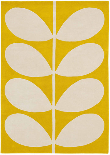 Laagpolig vloerkleed Orla Kiely Yellow Stem 59306