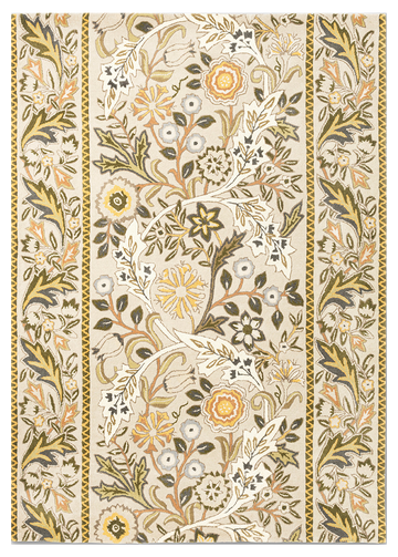 Vloerkleed Morris & co Wilhelmina Linen Mustard 127401