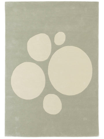 Vloerkleed Abstract en verfijnd Bubbles Eucalyptus