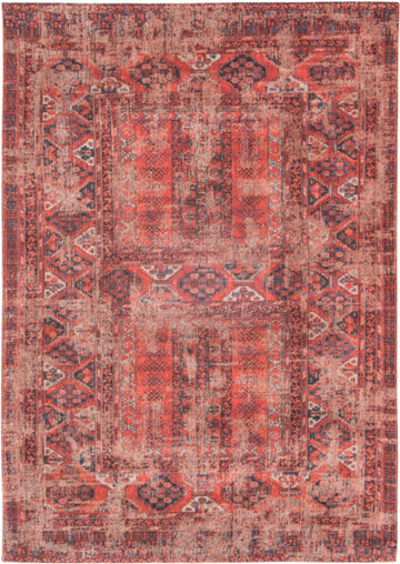 Laagpolig vloerkleed Louis de Poortere 8719 Antiquarian 7-8-2 Red