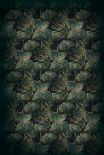 Laagpolig vloerkleed Moooi Carpets Ginko Leaf Green