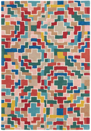 Laagpolig vloerkleed Brink en Campman Estella Tetris 89605