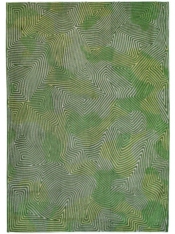Vloerkleed Louis de Poortere Coral Meditation 9231 Tropical Green