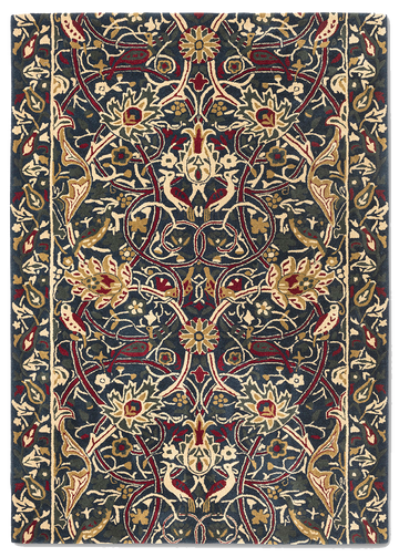 Vloerkleed Morris & Co Bullerswood Indigo Red 127308