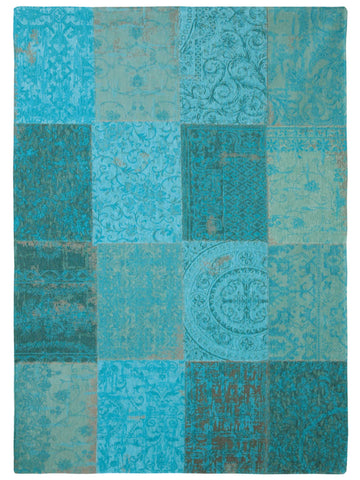 Vloerkleed Louis de Poortere Vintage Collection Multi 8015 Azur