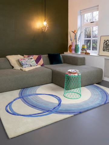 MOMO Rugs Designer Marie-Gon Sphere Cobalt