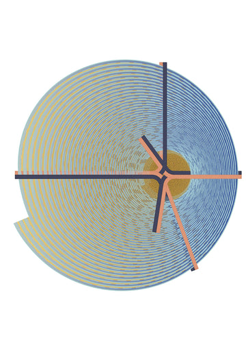 Laagpolig vloerkleed Moooi Carpets Bow Shanghai