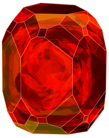 Laagpolig vloerkleed Moooi Carpets Crystal Red