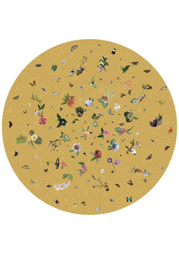 Laagpolig vloerkleed Moooi Carpets Garden of Eden Yellow