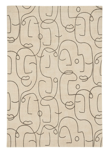 Vloerkleed Scion Epsilon Charcoal 23801