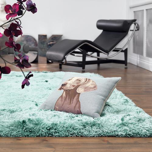 Turquoise vloerkleed