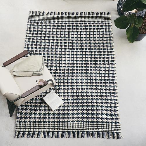 Zwart/wit vloerkleed