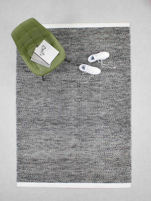 Vloerkleed MOMO Rugs Vaasa Black White