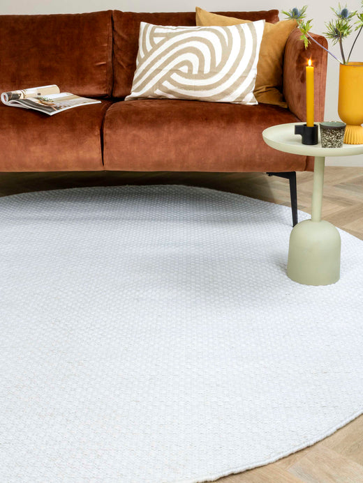 Vloerkleed MOMO Rugs Vaasa White Rond