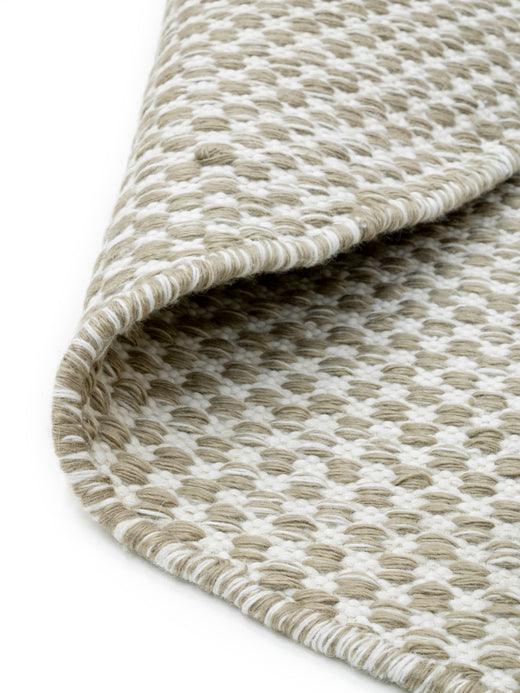 Vloerkleed MOMO Rugs Vaasa Camel White Rond