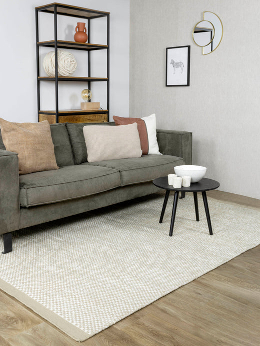 Vloerkleed MOMO Rugs Vaasa Camel White