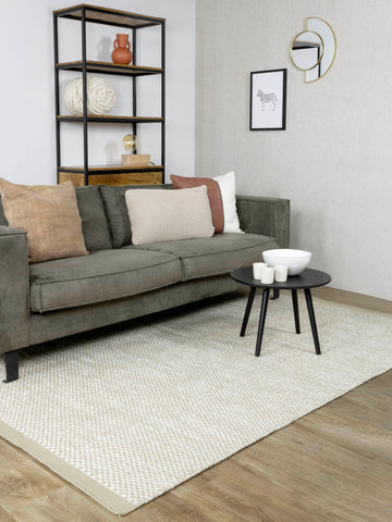 Vloerkleed MOMO Rugs Vaasa Camel White