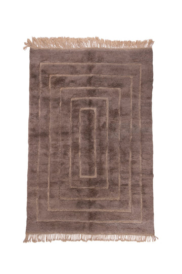 Berber Beni Mrirt Inlaid Lines Mel 009 Vloerkledenwinkel