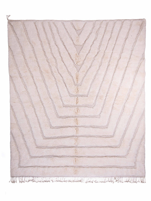 Berber Beni Mrirt Inlaid Lines Mel 010 Vloerkledenwinkel