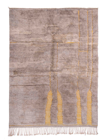 Berber Beni Mrirt Inlaid Lines Mel 016 Vloerkledenwinkel