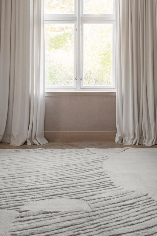 Vloerkleed Layered Artisan Guild Wool Rug Francis Pearl