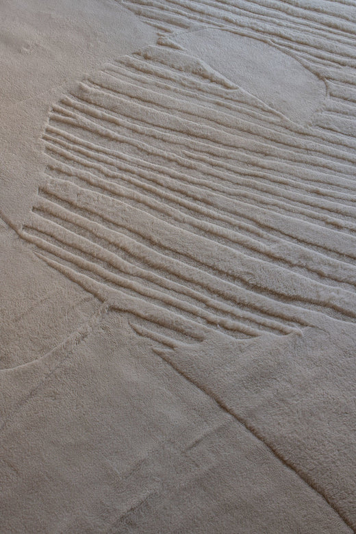 Vloerkleed Layered Artisan Guild Wool Rug Francis Pearl