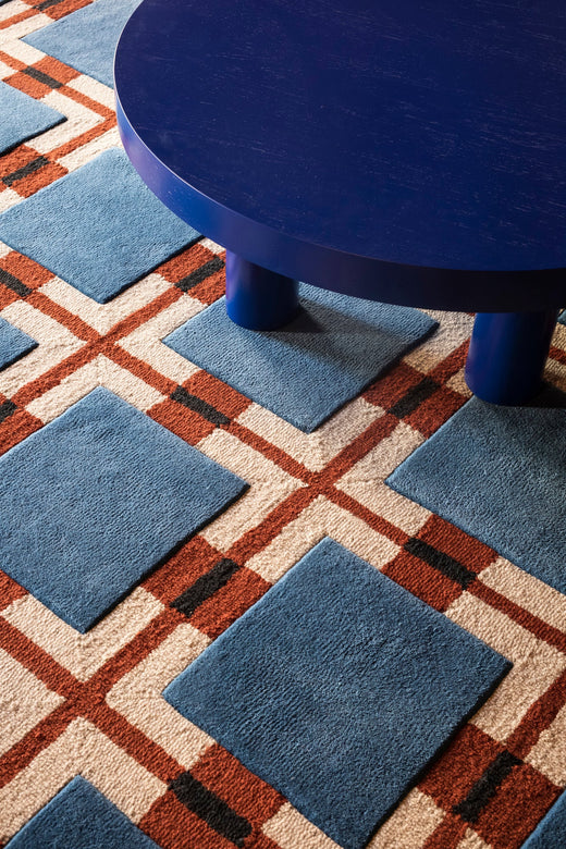Vloerkleed Layered Evelina Kroon Berry Rain Wool Rug