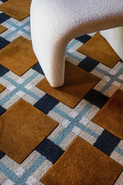 Vloerkleed Layered Evelina Kroon Ochre Fields Wool Rug
