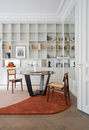 Vloerkleed Layered Follow The Trace Patterned Wool Rug