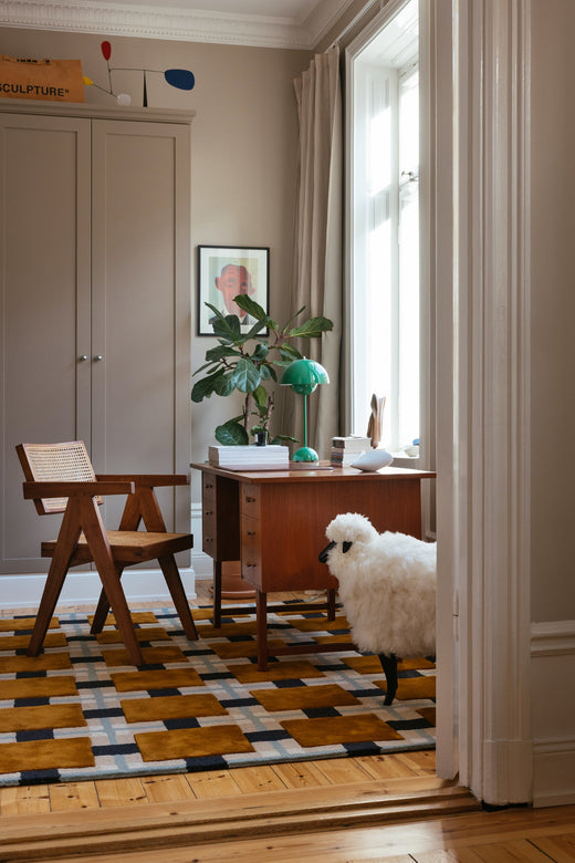 Vloerkleed Layered Evelina Kroon Ochre Fields Wool Rug