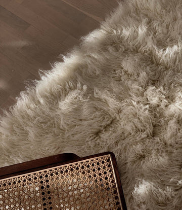 Vloerkleed Layered Shaggy Rug Oatmeal