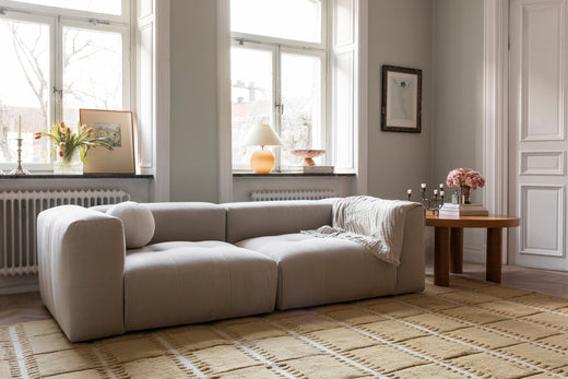 Vloerkleed Layered Lilly Wool Rug Mustard